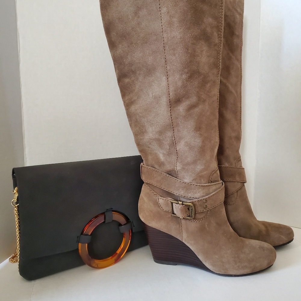 BCBGeneration Tan Suede Boots